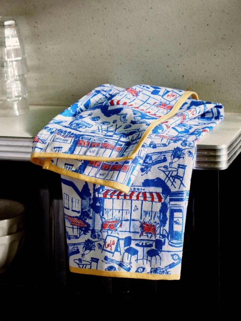 Anthropologie Damson Madder House Dish Towel, NWT